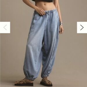 Pilcro Beachy High-Rise Parachute Jeans size XL